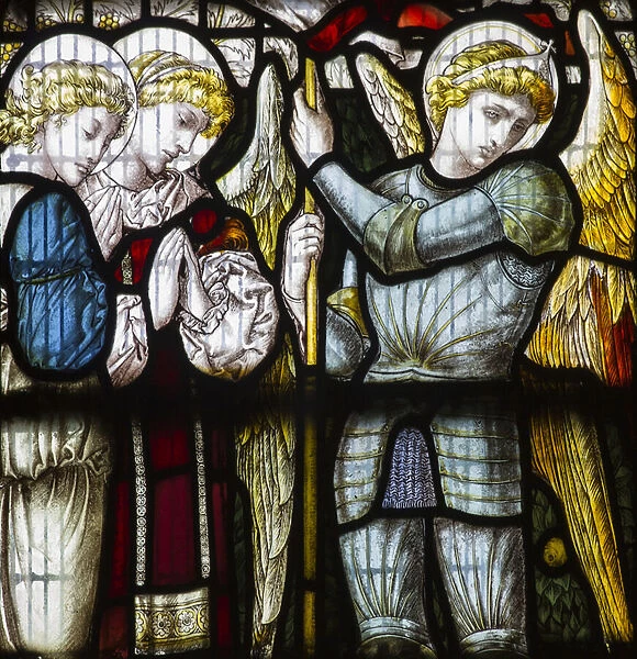 Angels, 1882 (stained glass)