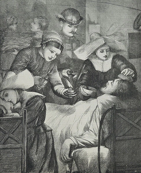 Angels of Mercy, 1870 (engraving)