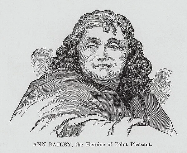 Ann Bailey, the Heroine of Point Pleasant (engraving)
