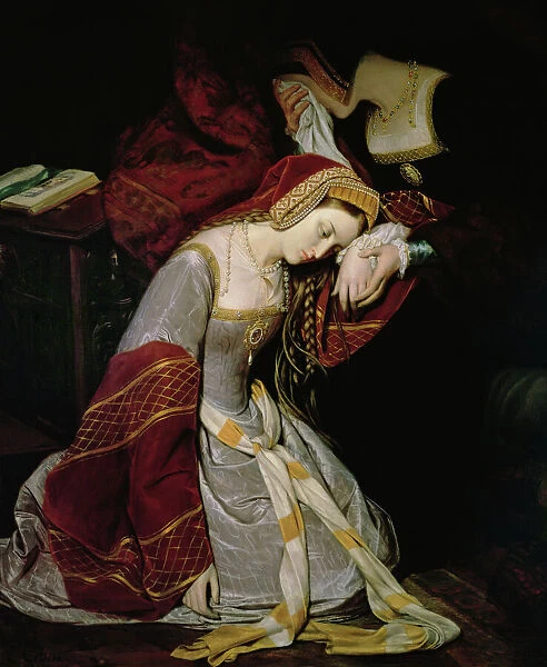 Anne Boleyn (1507-36) in the Tower, detail, 1835 (oil on canvas)