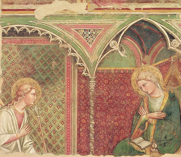 Detail of The Annunciation, c. 1370 (fresco)