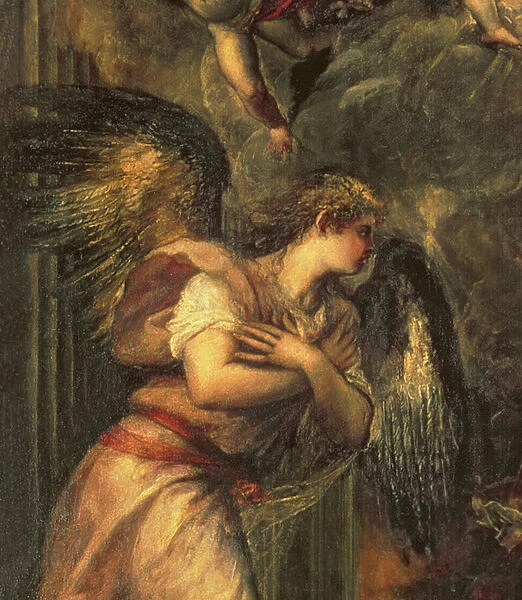 Annunciation (oil on canvas) (detail of 97853)