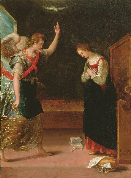 Annunciation (oil on copper)