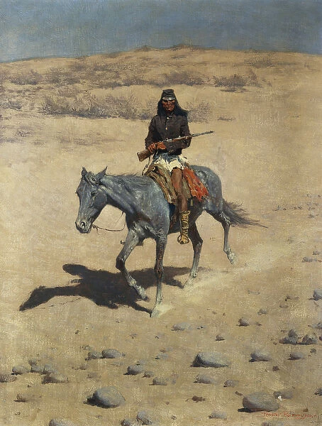 Apache Scout (oil on canvas)