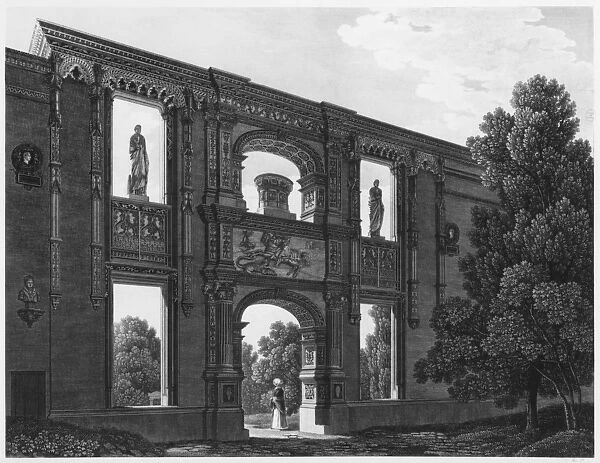 Arch of Gaillon, Musee des Monuments Francais, Paris, illustration from Vues