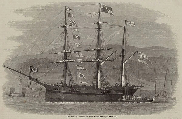 The Arctic Discovery Ship Resolute (engraving)