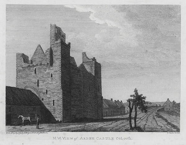 Ardee Castle, County Louth, Ireland (engraving)
