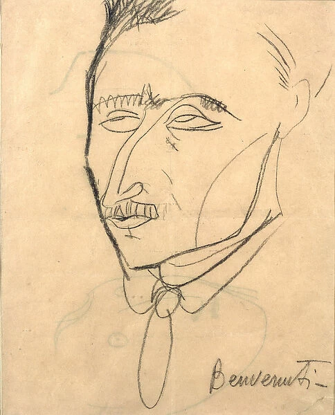 Aristide Sommati, c. 1908 (charcoal on paper)