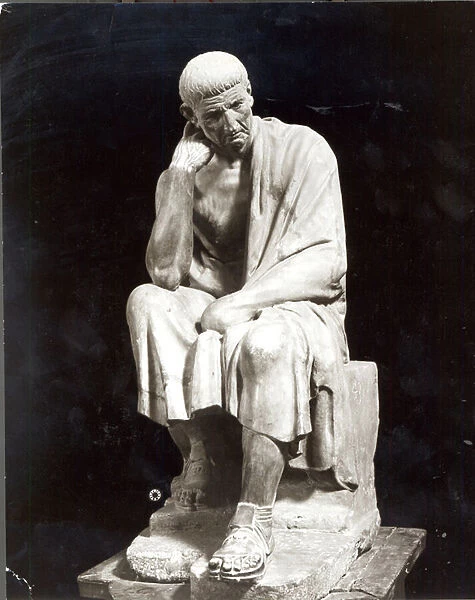 Aristotle (384-322 BC) (stone) (marble)