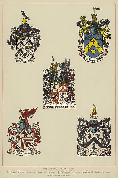 The Armorial Bearings (colour litho)