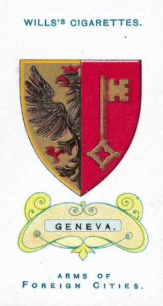 Arms of Geneva (chromolitho)