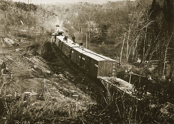 An Army Supply Train, Virginia, 1861-65 (b  /  w photo)