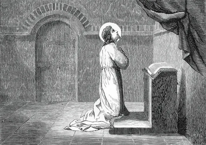 Framed Print : 19th Century Engraving Print of Saint Eusebius
