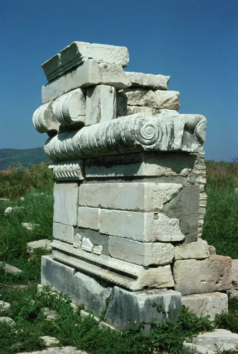Framed Print : Print of Ionic scrolls on a temple wall Framed Print : Print of Ionic scrolls on a temple wall