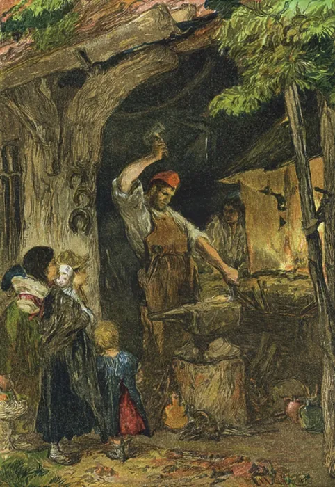 Framed Print : Blacksmith Print Framed Print : Blacksmith Print