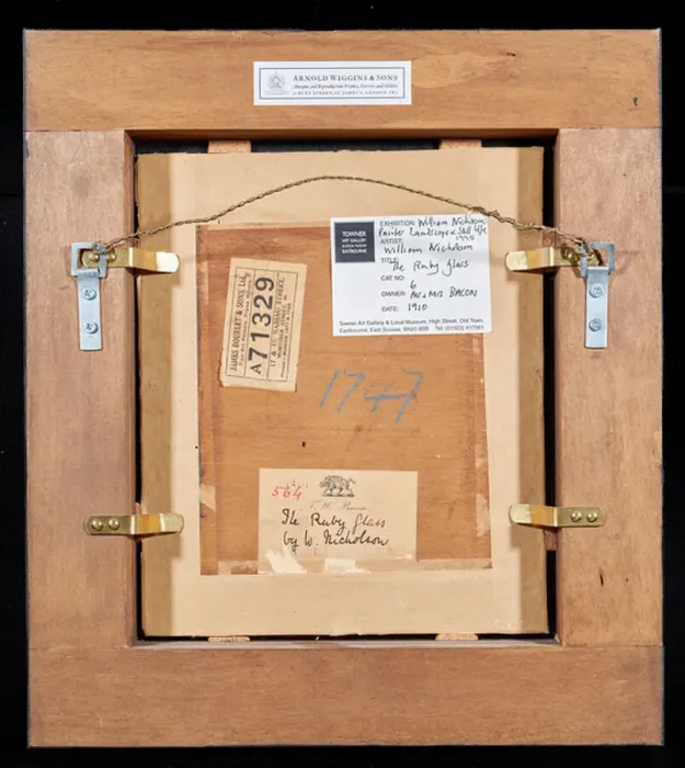 Framed Print : Print of The Ruby Glass, 1919