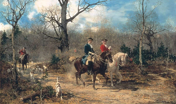 The Autumn Ride, c. 1875-80 (oil on canvas)