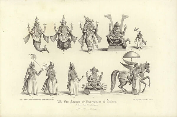 The Ten Avatars (engraving)