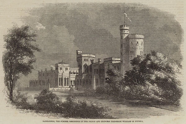 Babelsberg, the Summer Residence of the Prince and Princess Frederick William of Prussia (engraving)