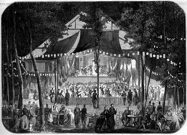 Bal organized at the military camp of Chalons, Marne (51), 1858