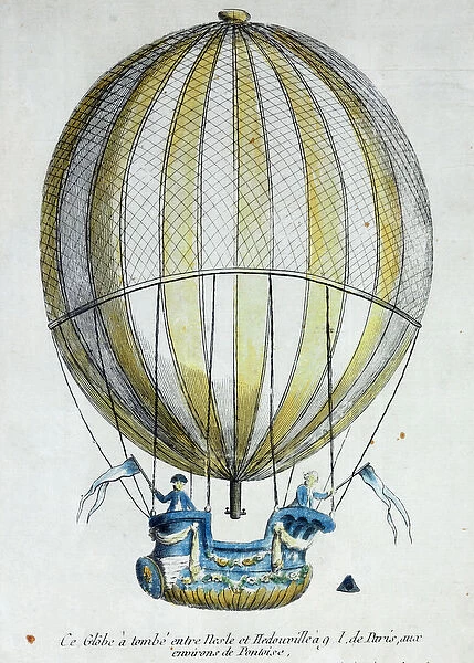 The Balloon of Jacques Charles (1746-1823) and Nicholas Robert (1761-1828) used in
