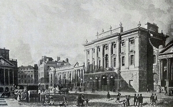 Bank of England and Mansion House, 1830