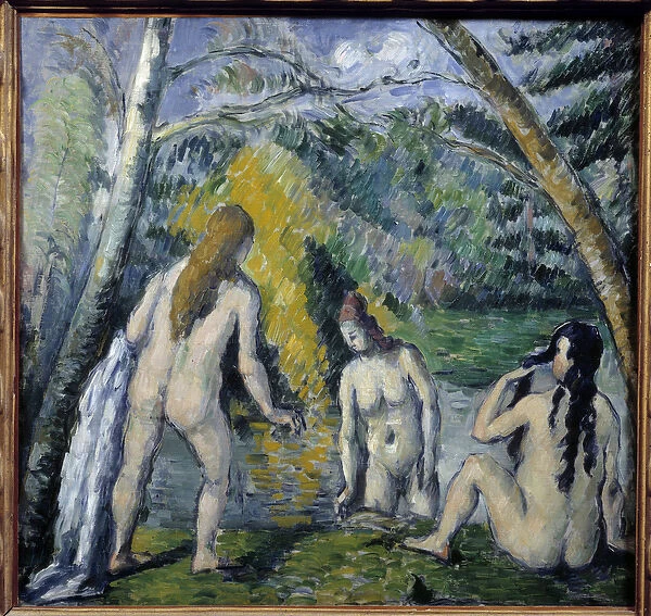 Three Bathers by Paul Cezanne (1839-1906). 1879