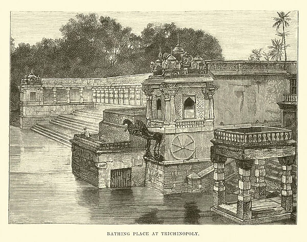 Bathing Place at Trichinopoly (engraving)