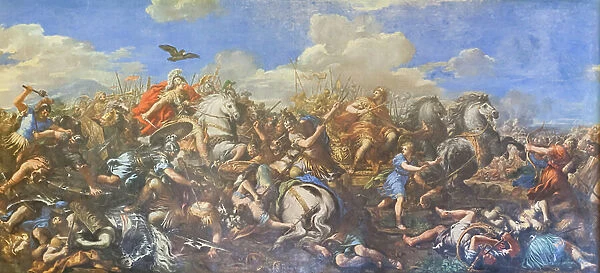 Battle of Alexander versus Darius, 1644-50 (oil on canvas)