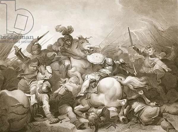 Battle of Bosworth Field, engraved by J. Thomson, illustration from David Humes