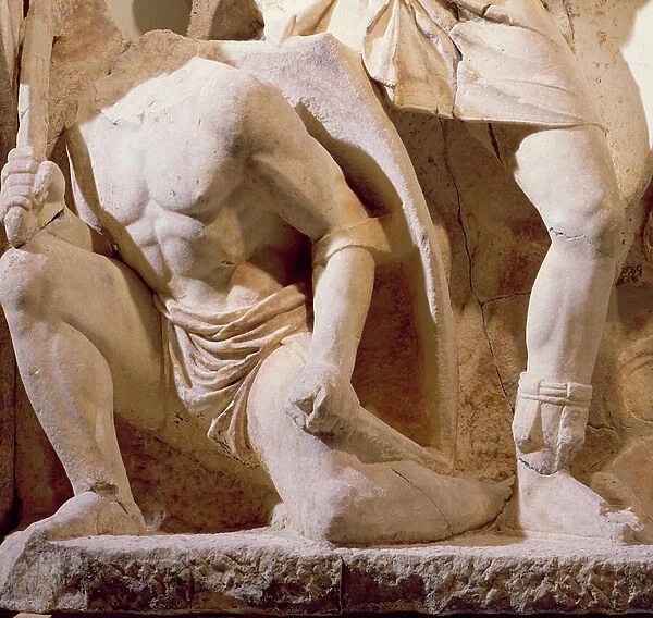 Battle scene, c. 169 (marble) (detail) (see also 198133)