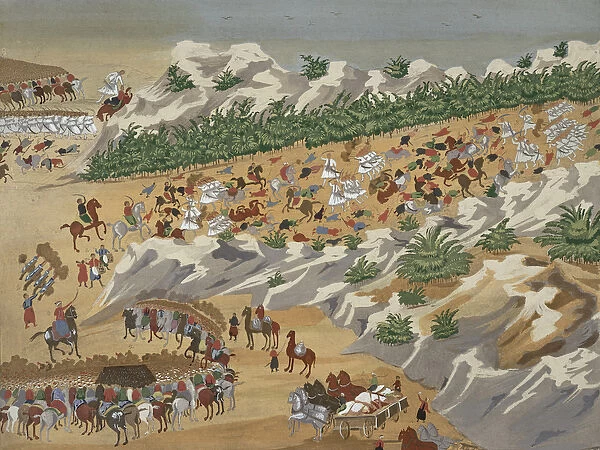 Battle of Vasilika in 1821, from the Pictorial History of the Greek War of Independence