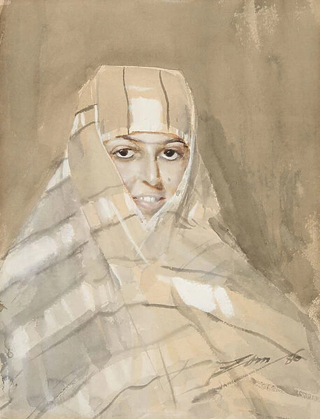 Bedouin Girl, 1886 (w  /  c on paper)