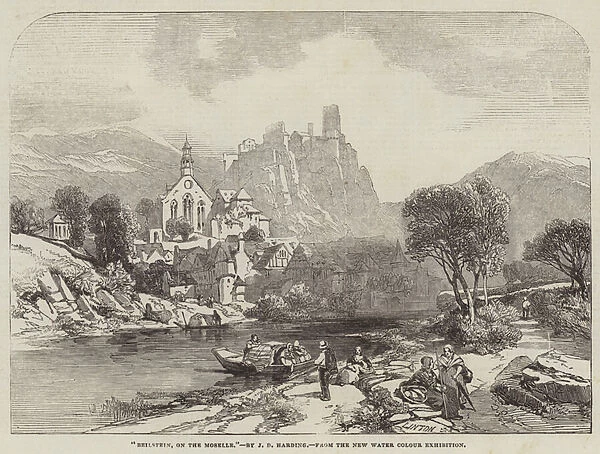 Beilstein, on the Moselle (engraving)