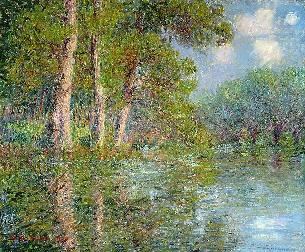 A Bend in the Eure, 1919 (oil on canvas)