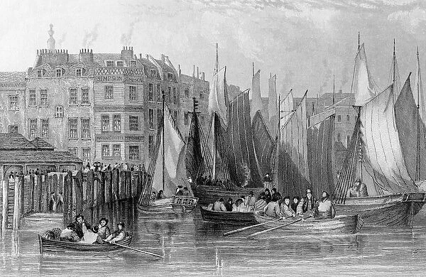 Billingsgate, illustration in History of London: Illustrated by views of London
