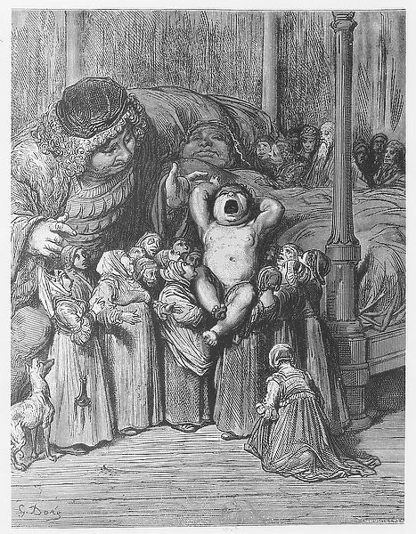 The birth of Gargantua, illustration from Gargantua and Pantagruel, by Francois Rabelais