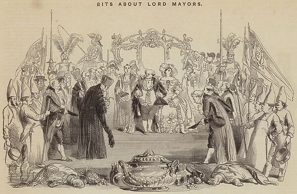 Bits about Lord Mayors (engraving)