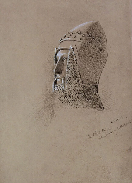 The Black Prince (1330-76), 13th December 1859 (pen & ink on paper)