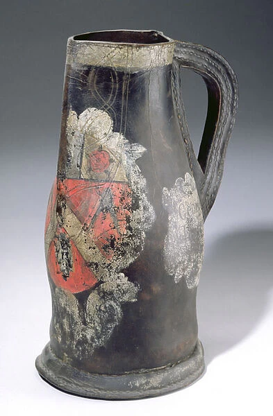 Blackjack jug, 1712 (leather)