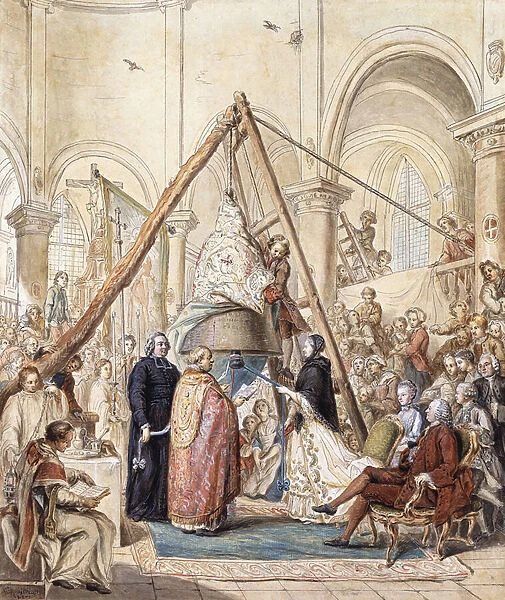 The Blessing of the Bell of the Village Church at Ormesson by the Marquisse d