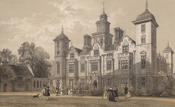 Blickling Hall, Norfolk (coloured engraving)