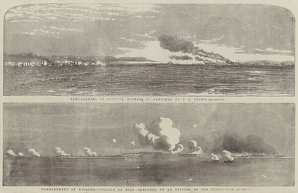 Bombardment of Kinburn (engraving)