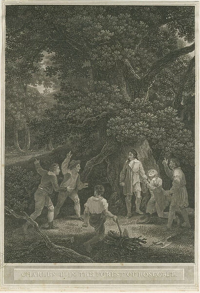 Boscobel - The Royal Oak : engraving, Apr 1800 (print)