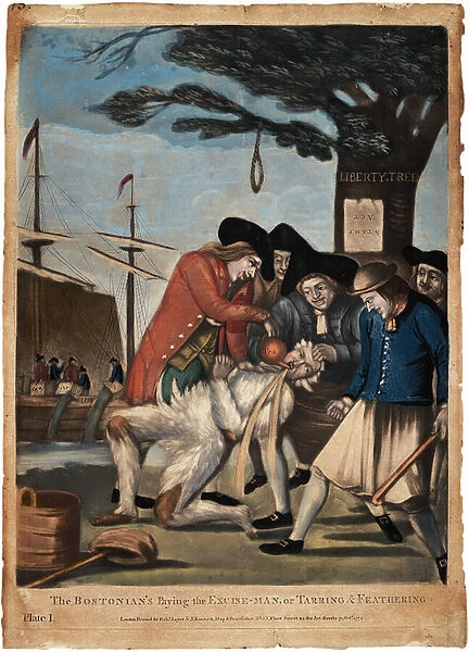 The Bostonians Paying the Excise-man, or Tarring and Feathering