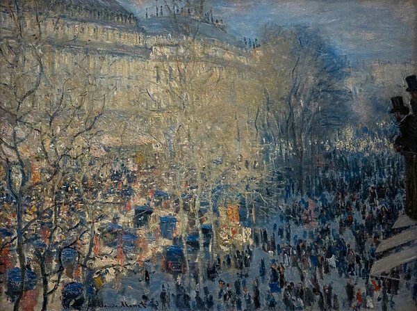 Boulevard des Capucines in Paris, 1873 (Oil on canvas)