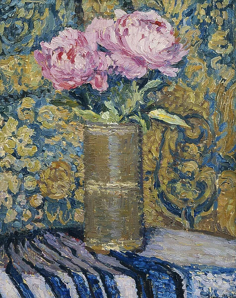Bouquet of Peonies; Le Bouquet de Pivoines, (oil on canvas)