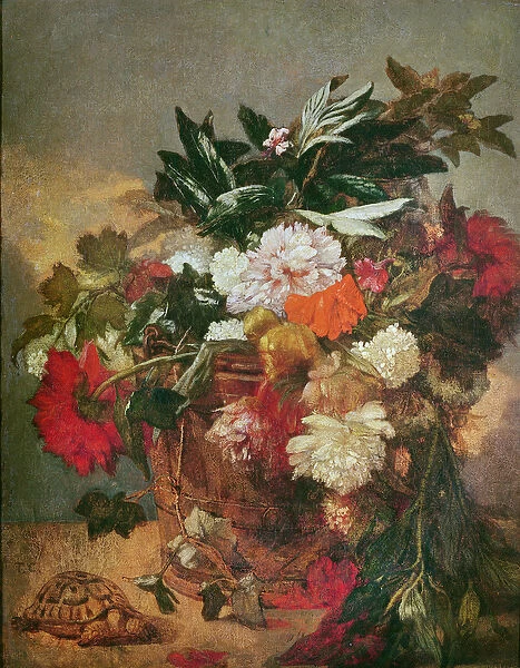 A Bouquet of Peonies (oil on canvas)