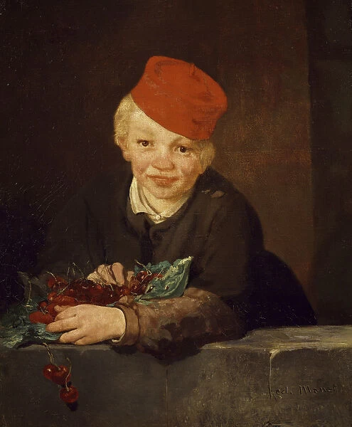 The Boy with the Cherries, 1859 (oil on canvas)