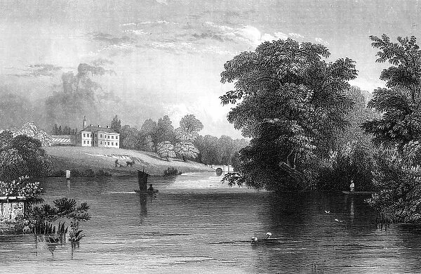 Braxted Lodge, near Witham, Essex, engraved by Henry Wallis, 1832 (engraving)